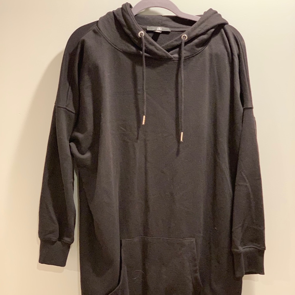 Black Sweatshirt Dress